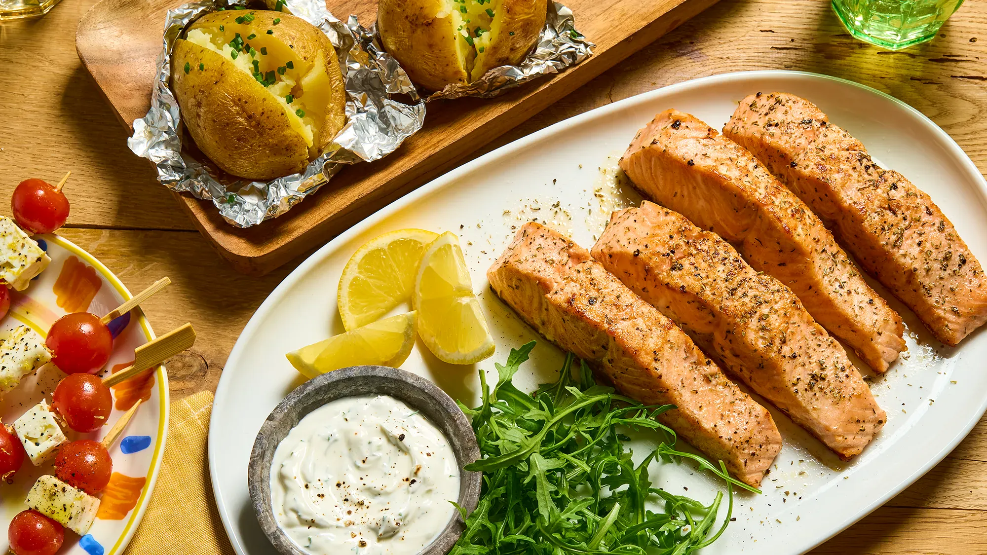 Saumon grillé au barbecue