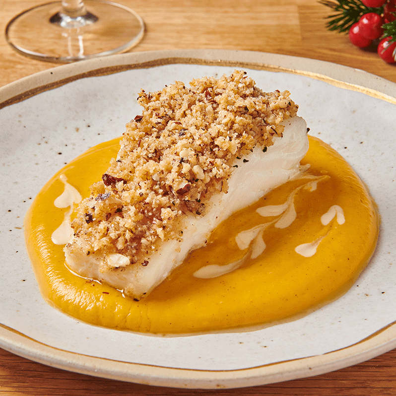 Cabillaud au Butternut et a la Cannelle