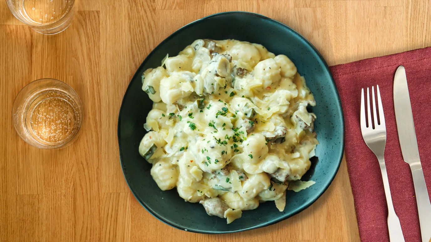 One pot crémeux au poulet et gnocchi