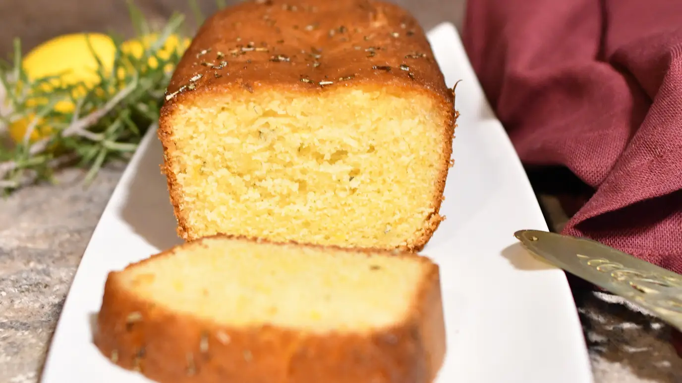 Gâteau citron et romarin